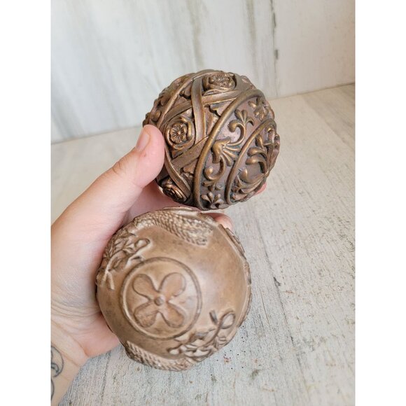 Unique design ball Xmas set figure decorative bowl filler Vintage - Picture 5 of 7